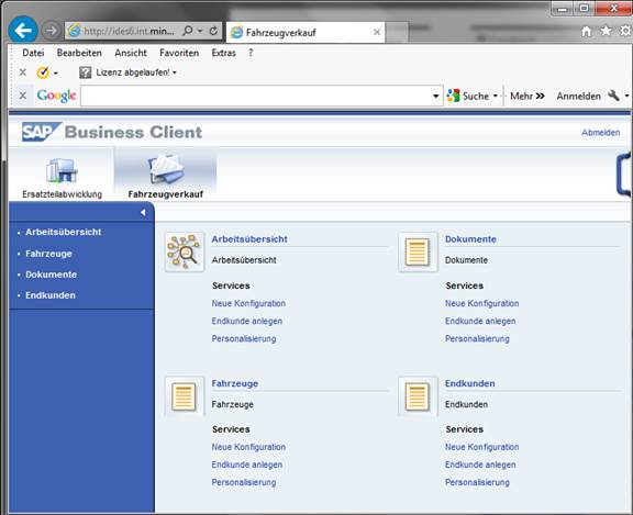 netweaver business client