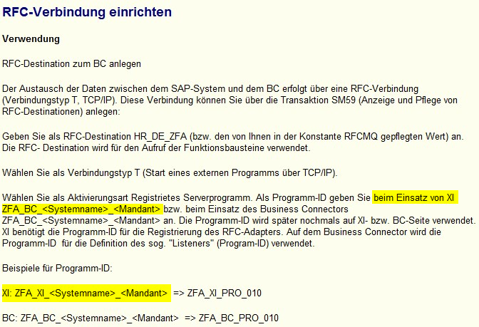 Widersprüche im B2A Einführungsleitfaden