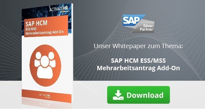 SAP HCM ESS MSS Mehrarbeitsantrag Add-On