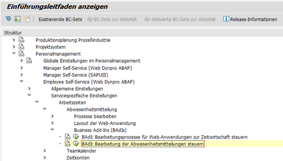 Abwesenheitsantrag einstellen