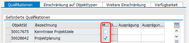 PPPE_SEARCH_FOR_Q, Pflege und Ansicht von Qualifikationen PRIOX