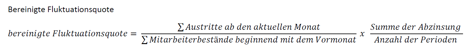 Bereinigte Fluktuationsquote 