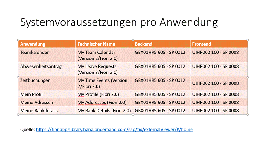 Systemvoraussetzungen pro Anwender