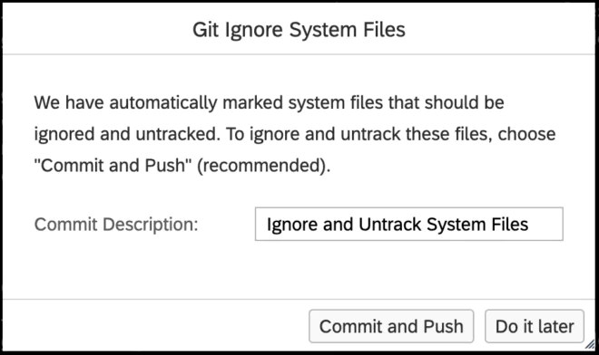 Git-Ignore Konfiguration