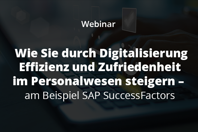 Webinar Digitalisierung im Personalwesen