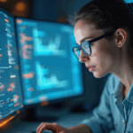 woman working with ai